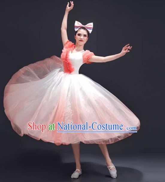 Opening Dance Large Swing Skirt Performance Clothing Female Chorus Clothing Modern Dance Song Accompaniment Dance Costume Classical Dance Performance Clothing