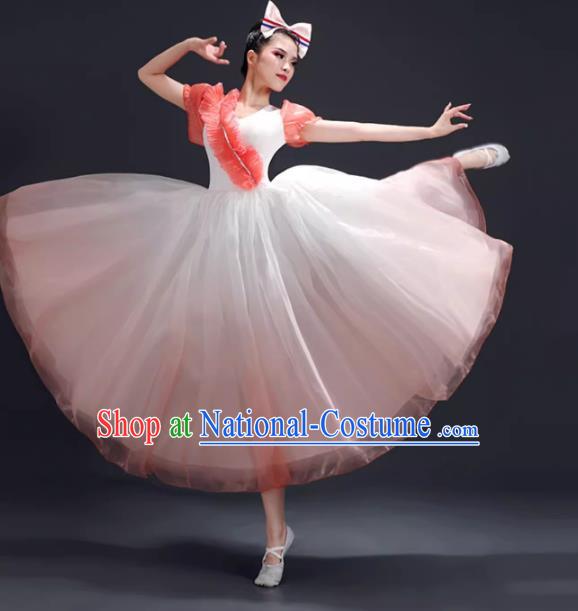 Opening Dance Large Swing Skirt Performance Clothing Female Chorus Clothing Modern Dance Song Accompaniment Dance Costume Classical Dance Performance Clothing