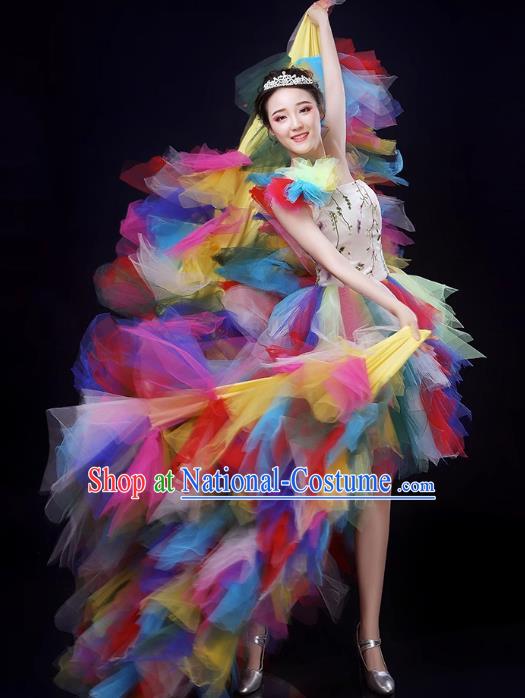 Opening Dance Large Swing Skirt Modern Dance Performance Costume Female Atmospheric Stage Chorus Singing Dance Performance