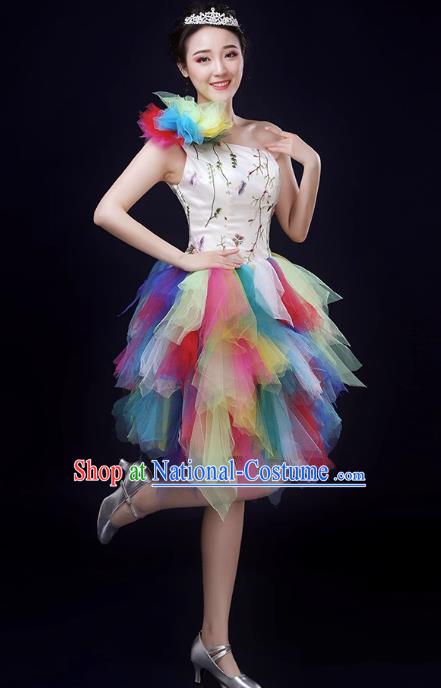 Opening Dance Large Swing Skirt Modern Dance Performance Costume Female Atmospheric Stage Chorus Singing Dance Performance