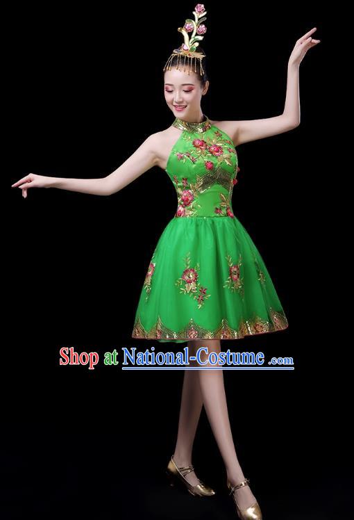 Classical Dance Costumes Opening Dance Skirt Modern Dance Costumes Women Square Dance Dress Folk Music Performance Costumes