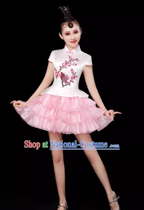 Modern Dance Costume Female Opening Dance Suit Tutu Skirt Adult Stage Dancer Skirt Square Dance Costume