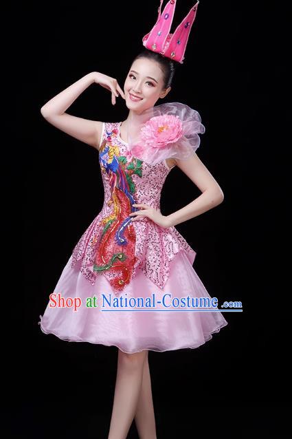 Modern Dance Costume Performance Costume Dress Chorus Fashion Fluffy Skirt Female