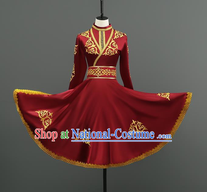 Mongolian Dance Costumes Dance Performance Costumes For Men And Women Large Swing Skirt Ethnic Style Stage Performance Costumes Dance Costumes