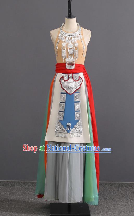 Dance Performance Costumes Professional Folk Dance Competition Mountain Whisperer Performance Costumes Art Test Clothing