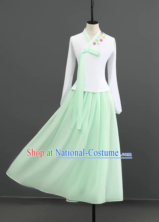 Korean Dance Costume Performance Clothing Hanbok Women Suit Performance Art Test Stage