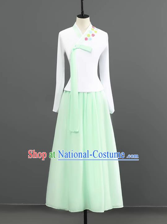 Korean Dance Costume Performance Clothing Hanbok Women Suit Performance Art Test Stage