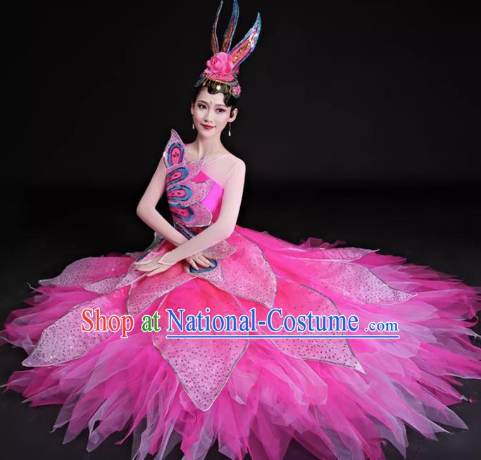 Song Accompaniment Dance Opening Dance Big Swing Skirt Performance Costume Atmospheric Large Scale Stage Dance Stage Performance Women Suit