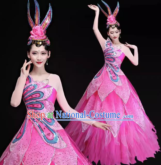 Song Accompaniment Dance Opening Dance Big Swing Skirt Performance Costume Atmospheric Large Scale Stage Dance Stage Performance Women Suit