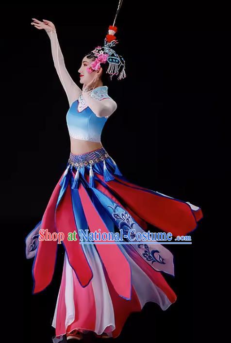 Qiaohuadan Performance Costume Chiling Children Performance Costume Classical Dance Pear Blossom Song Performance Costume Xinyouxi Dance Costume