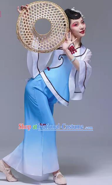 Classical Dance Performance Costume Gauze Square Dancer Hat Dance Costume Drizzle House Front Performance Costume