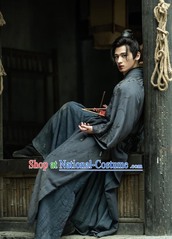 China Qin Dynasty Young Hero Hanfu Clothing TV Series An Ancient Love Song Swordsman Lu Shi Costumes