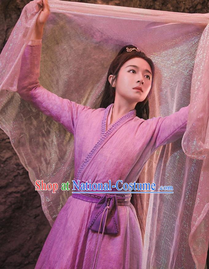 Ancient Oriental Princess Costumes China Romantic Drama The Starry Love Swordswoman Liguang Ye Tan Clothing