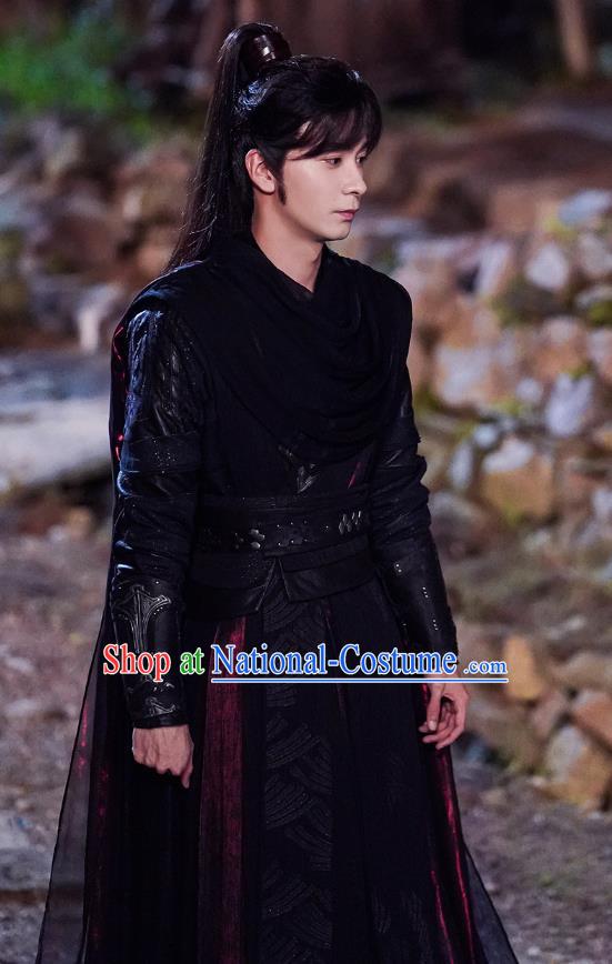 Chinese Ancient Young Warrior Costumes TV Series The Starry Love Swordsman La Mu Garment Outfit