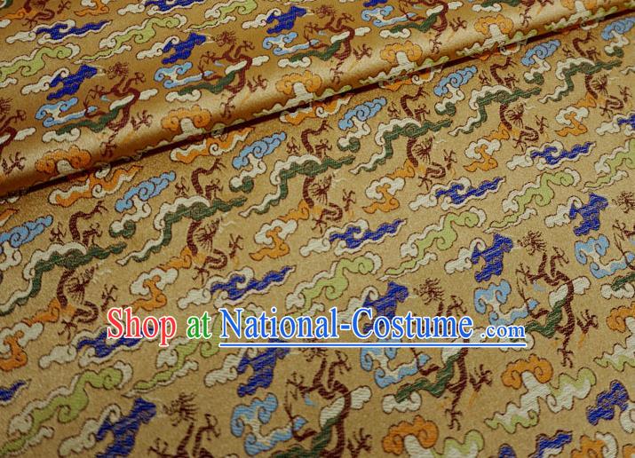 Claybank China Classical Dragons Pattern Material Traditional Hanfu Design Brocade Fabric Ancient Costume Cloth