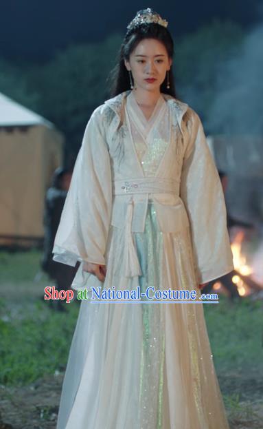 China Romantic Drama My Sassy Princess Liu Ling Dresses Ancient Female Swordsman Costumes