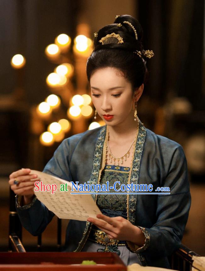 China Ancient Song Dynasty Royal Infanta Costumes Romantic Drama New Life Begins Princess Consort Yuan Ying Dresses