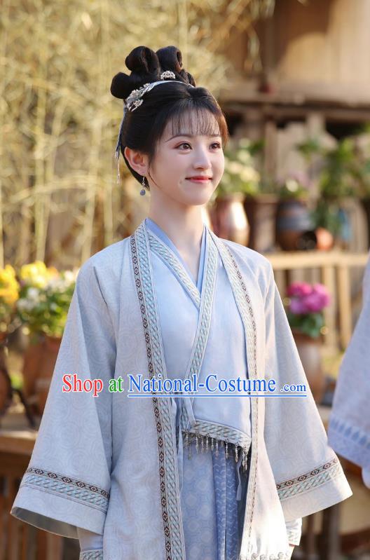 China Ancient Song Dynasty Civilian Lady Clothing Romantic TV Drama New Life Begins Young Woman Li Wei Costumes