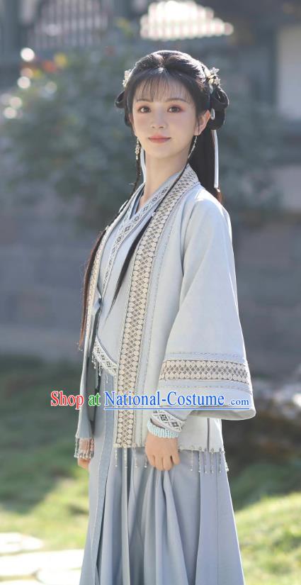 China Song Dynasty Female Civilian Dress TV Series New Life Begins Li Wei Garment Costumes Ancient Young Lady Clothing