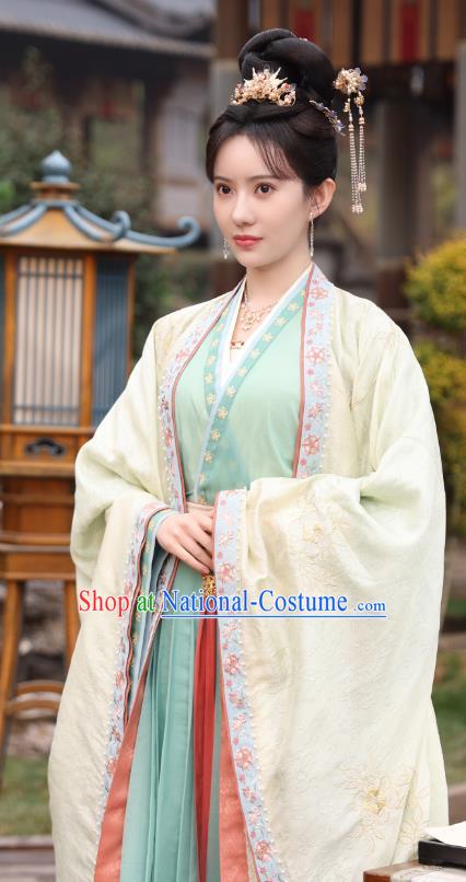 China Song Dynasty Noble Woman Costumes Ancient Princess Consort Clothing TV Series New Life Begins Dong Haitang Dresses