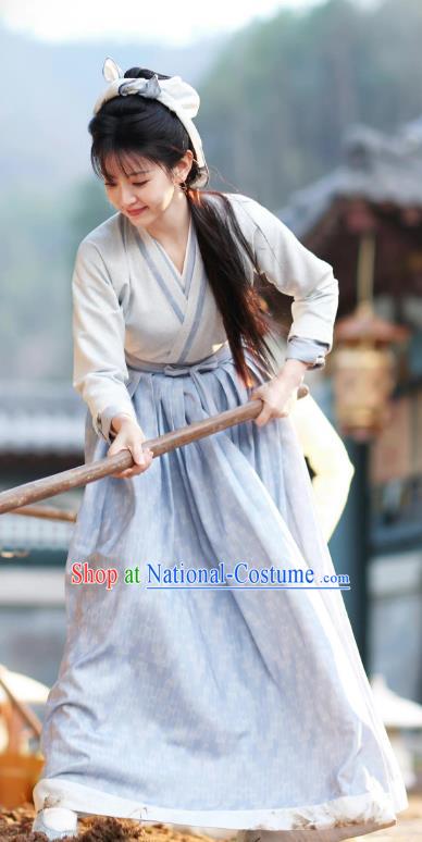 China Ancient Village Lady Clothing TV Series New Life Begins Li Wei Dress Song Dynasty Farmwife Costumes