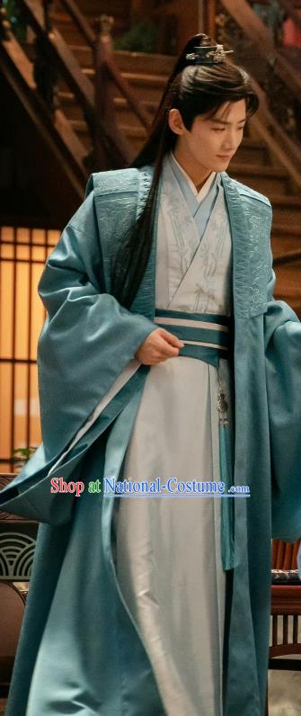 TV Series Destined Chang Feng Du Gu Jiu Si Replica Garments Chinese Song Dynasty Young Childe Costumes Ancient Scholar Clothing