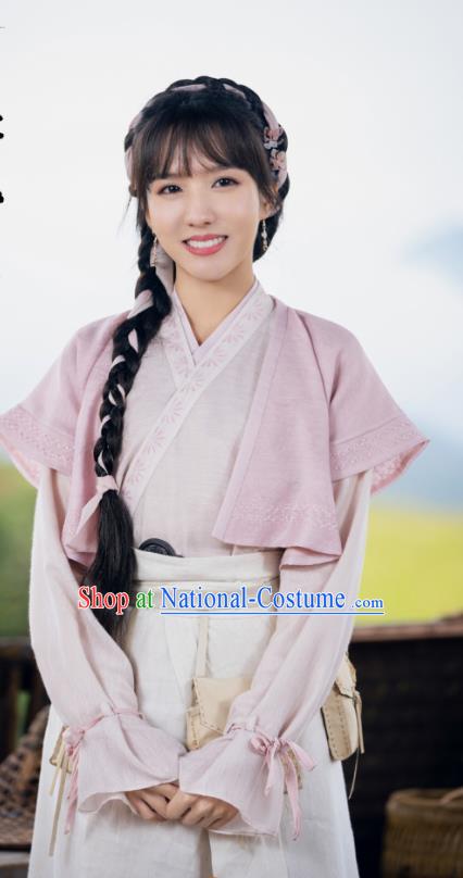 Mystery TV Series Young Blood Young Lady Pei Jing Clothing China Ancient Song Dynasty Swordswoman Garment Costumes