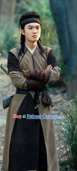 Mystery TV Series Young Blood Warrior Xue Ying Clothing China Ancient Hero Garment Costumes