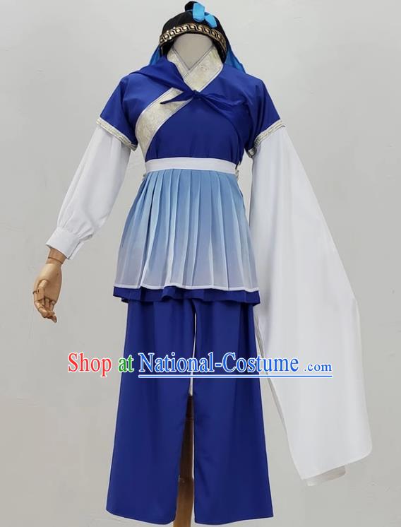 Opera Wu Shengyi Ancient Costume Film And Television Huangmei Opera Costume Book Boy Drama Dance Performance Costume Tea Picking Costume