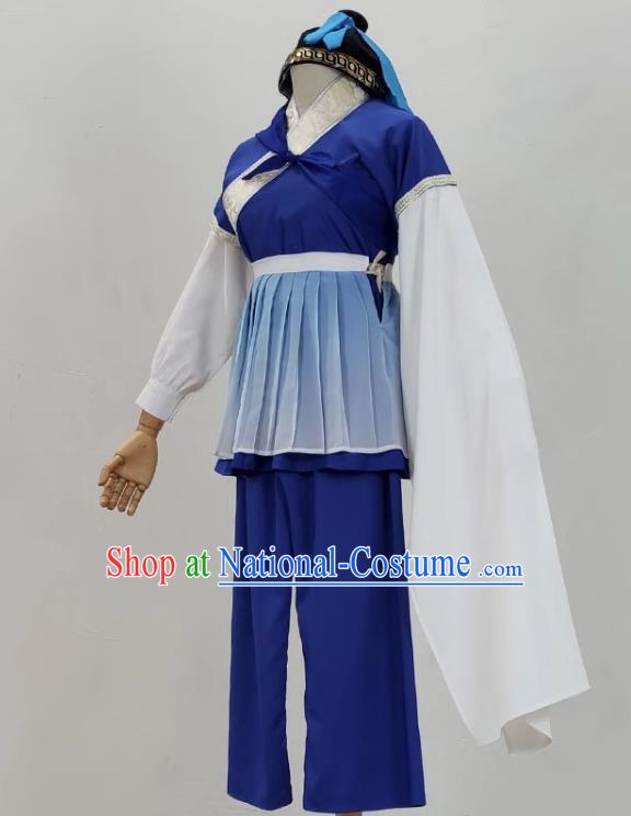 Opera Wu Shengyi Ancient Costume Film And Television Huangmei Opera Costume Book Boy Drama Dance Performance Costume Tea Picking Costume