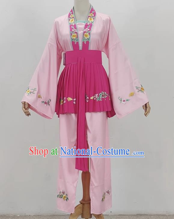 Pink Opera Maid Costumes Ancient Costumes Shaoxing Opera Huangmei Opera Performance Costumes Five Girls Birthday Maid Costumes Stage Performance Costumes