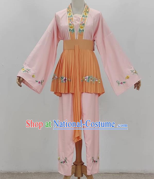 Light Pink Opera Maid Costume Ancient Costume Shaoxing Opera Huangmei Opera Performance Costume Five Girls Birthday Maid Costume Stage Performance Costume