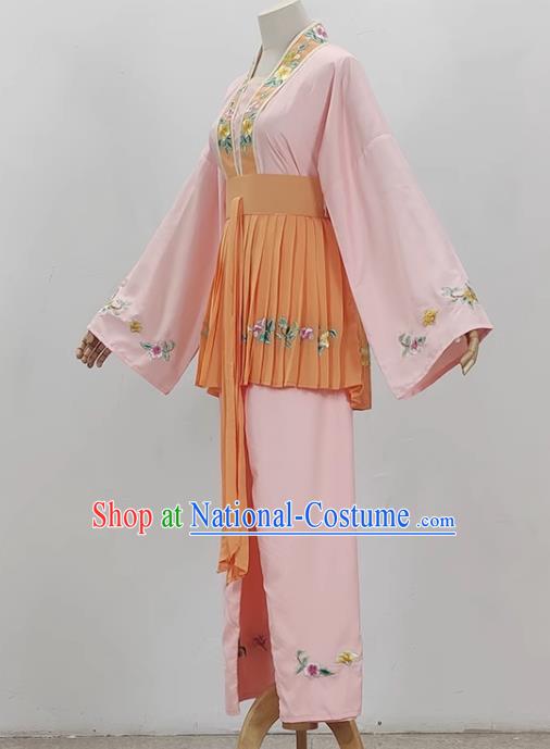 Light Pink Opera Maid Costume Ancient Costume Shaoxing Opera Huangmei Opera Performance Costume Five Girls Birthday Maid Costume Stage Performance Costume