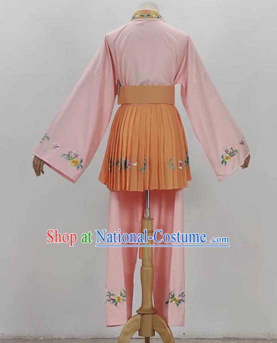 Light Pink Opera Maid Costume Ancient Costume Shaoxing Opera Huangmei Opera Performance Costume Five Girls Birthday Maid Costume Stage Performance Costume