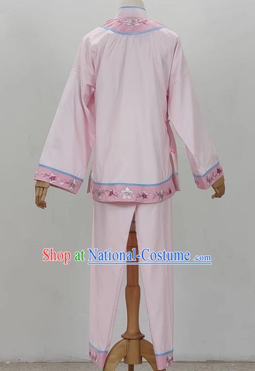 Light Pink Opera Village Girl Costume Ancient Costume Yue Opera Huangmei Opera Performance Costume Folk Girl Costume