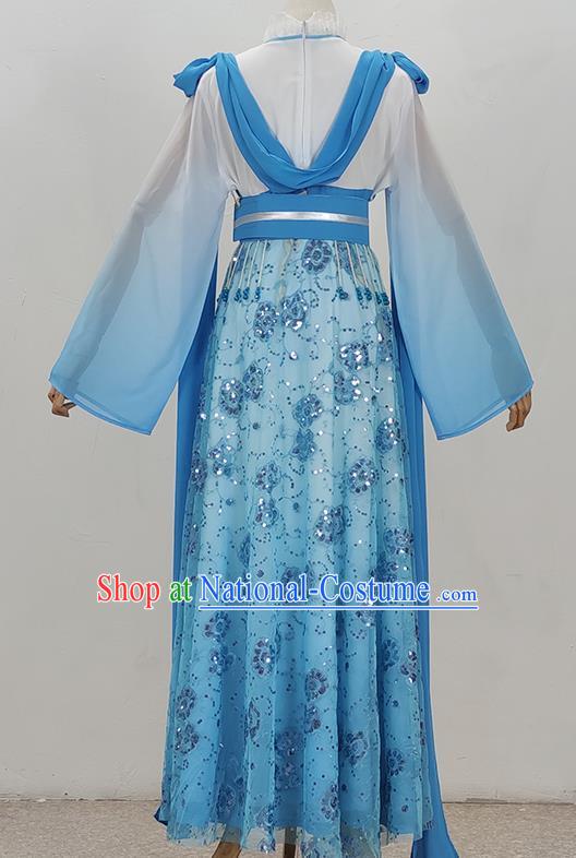 Blue Palace Lady Costumes Costumes Opera Dance Performance Costumes Yue Opera Huangmei Opera Drama Girl Clothes