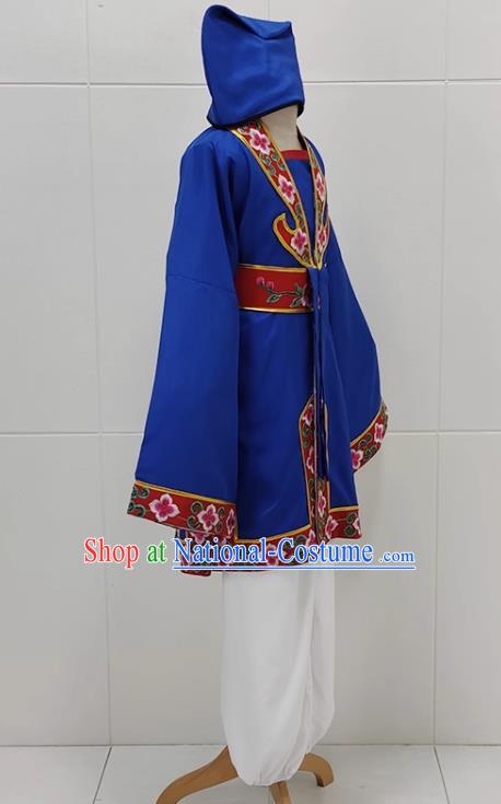 Sapphire Blue Drama Lantern Costumes Ancient Costumes Huangmei Opera Costumes Children Clothes Couple Lantern Costumes Books And Children Clothes