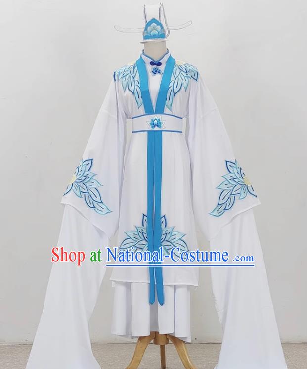 Yue Opera Jade Dragonfly Nun Clothes Costumes Huangmei Opera Performance Costumes Nunnery Recognition Mother Opera Performance Costumes