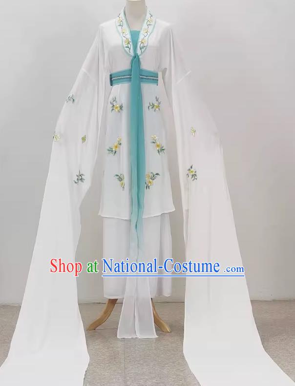 Yue Opera Hua Dan Costumes Huangmei Opera Costumes Long Water Sleeves Opera Dance Performance Costumes