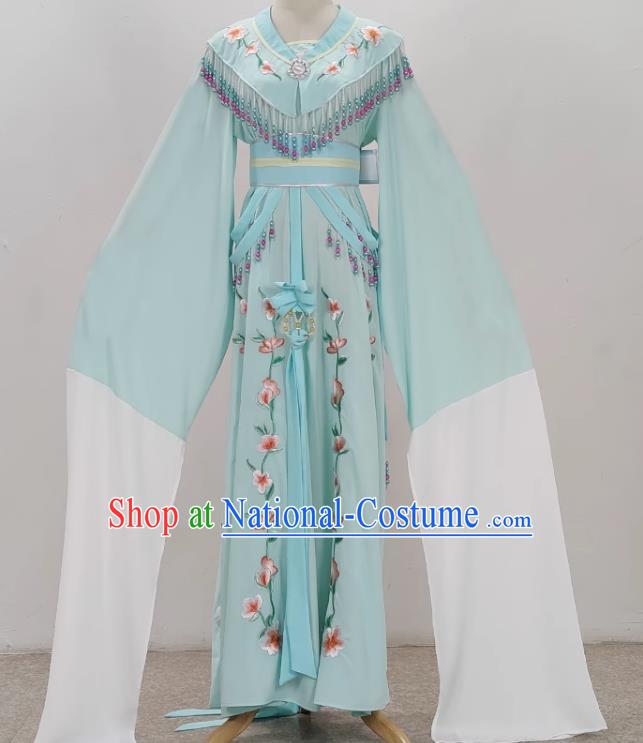 Light Green Shaoxing Opera Hua Dan Costume Costumes Miss Costumes Opera Stage Performance Costumes