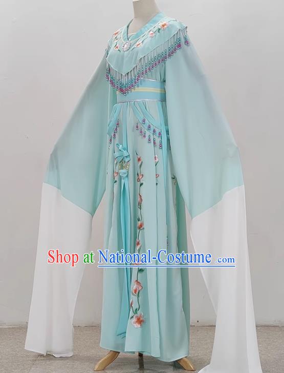 Light Green Shaoxing Opera Hua Dan Costume Costumes Miss Costumes Opera Stage Performance Costumes