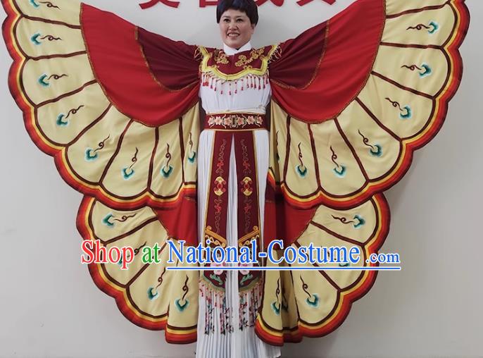 Red Yue Opera Butterfly Butterfly Costumes Costumes Huangmei Opera Cantonese Opera Big Butterfly Clothes Opera Costumes