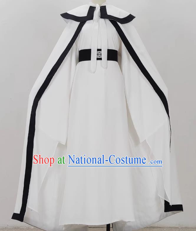 Drama Round Neck Xiaosheng Costumes Crying Spirit Costumes Shaoxing Opera Huangmei Opera Costumes