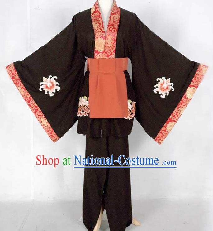 Black Drama Zhu Bajie Costumes Ancient Costumes Shaoxing Opera Huangmei Opera Costumes Large Sleeved Xiaosheng Clothes