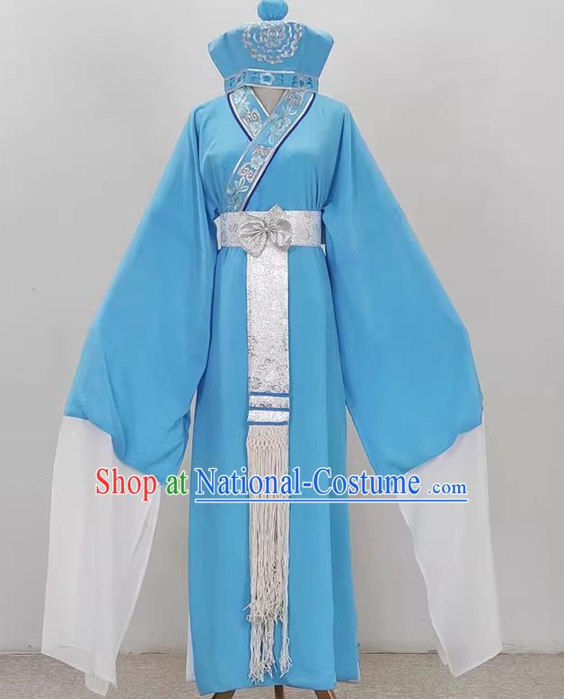 Silk Flower Delivery Club Embroidered Slant Collar Xiaosheng Yi Costume Drama Opera Yue Opera Cantonese Opera Qiong Opera Huangmei Opera