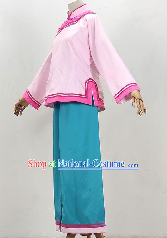 Costumes Jiujin Village Girl Yahuan Clothes Yue Opera Qiong Opera Huangmei Opera Drama Opera Costumes Performance Costumes