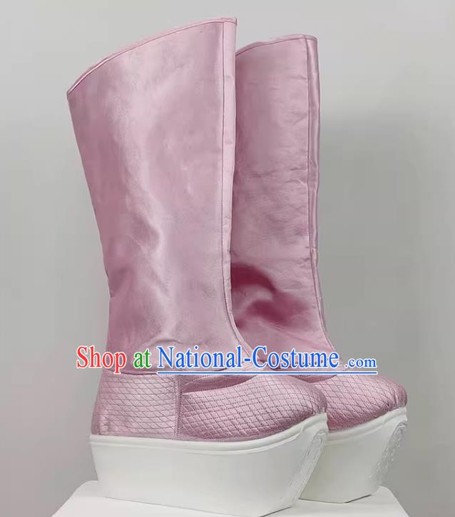 Yue Opera Meng Lijun Satin Nano Bottom 2 Inch High Top Performance Shoes Drama Opera Yue Opera Huangmei Opera Dance