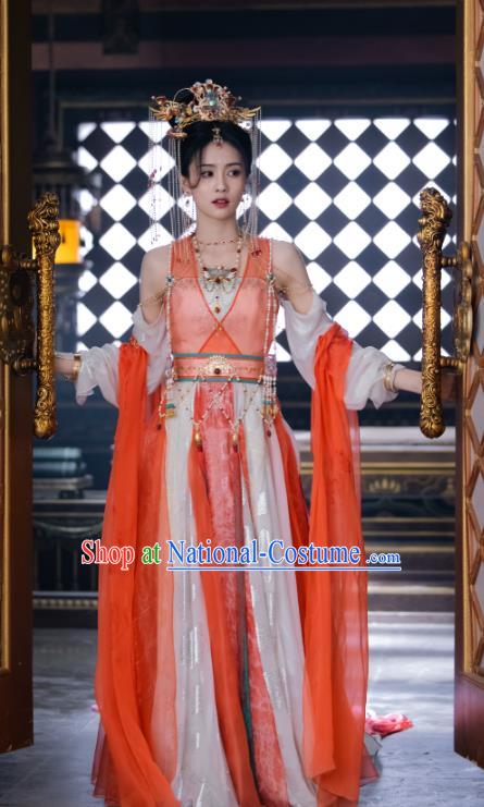 China Xianxia Drama Fairy Ye Xiwu Dresses Till The End of The Moon Ancient Princess Costumes