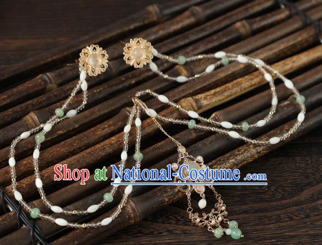 China Ancient Empress Hair Jewelry Handmade Song Dynasty Princess Hairpins Hanfu Headband