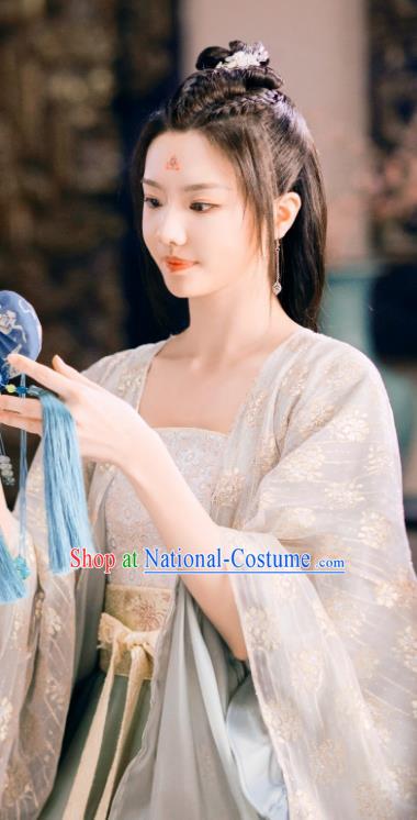 China Ancient Fairy Princess Costumes Young Beauty Clothing Romantic TV Series Miss The Dragon Qing Qing Dress